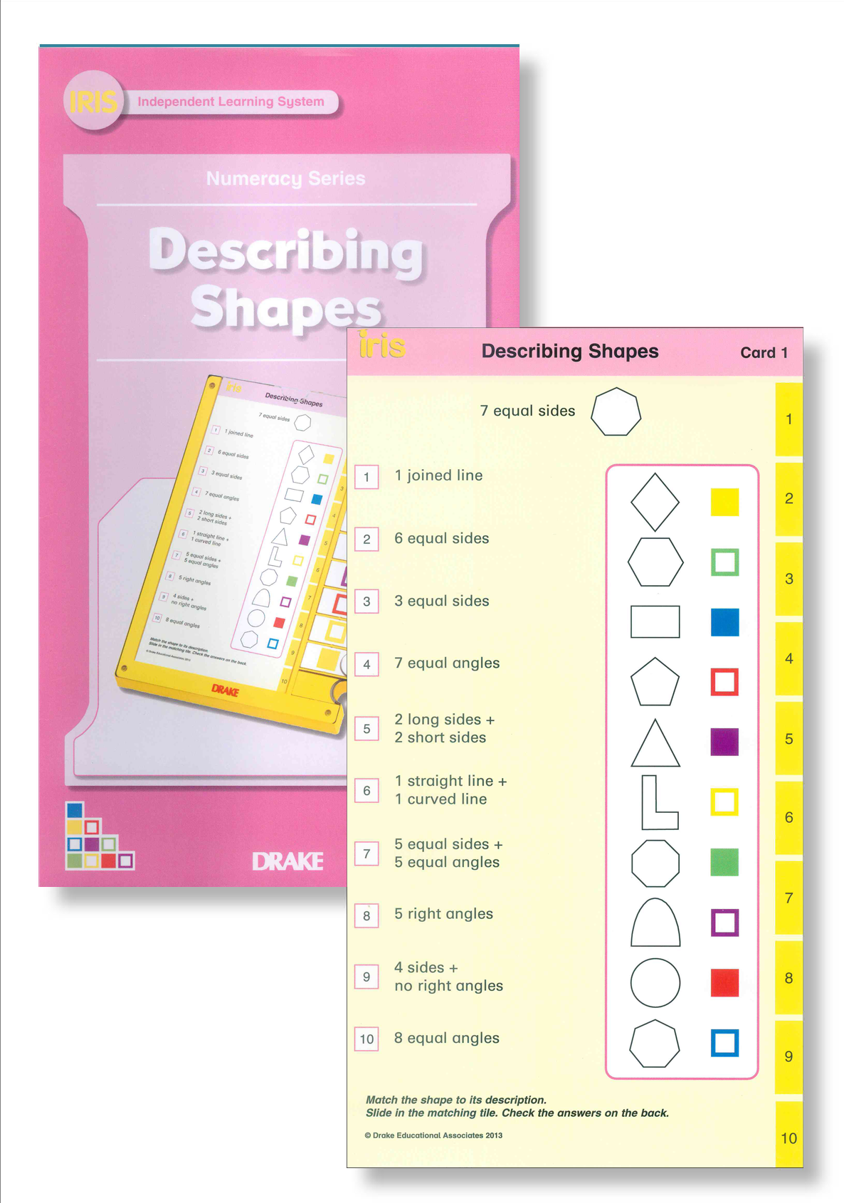 Iris Study Cards: Early Numeracy Year 3 - Describing Shapes